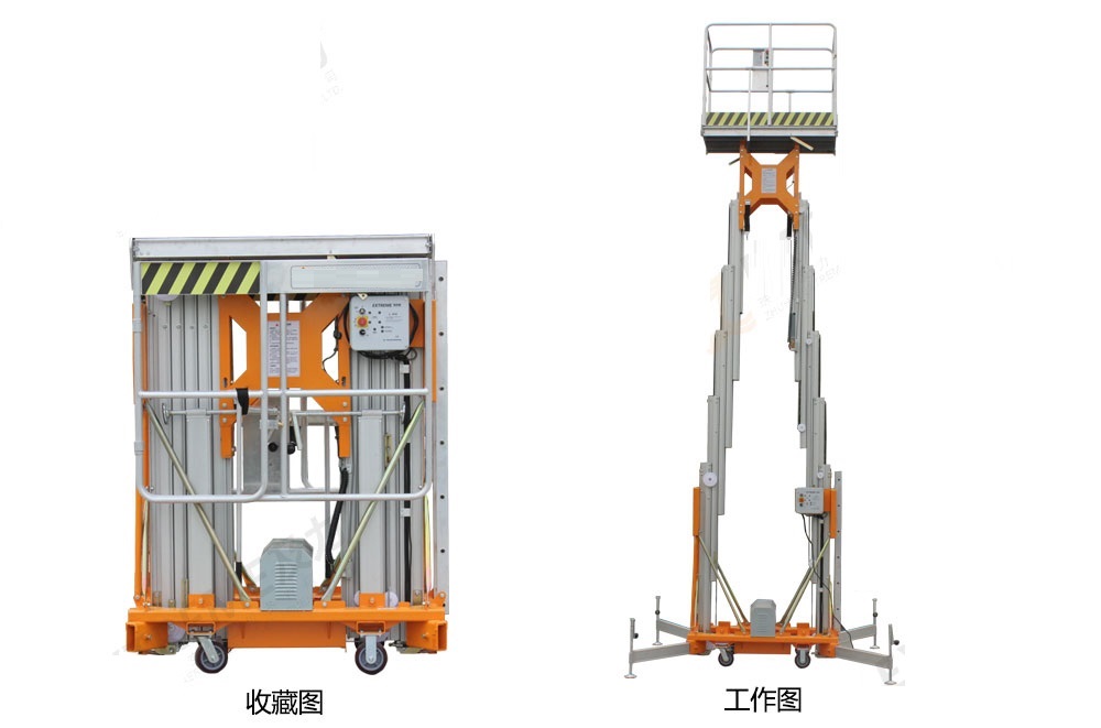 杰程单桅杆升降机出租工作图