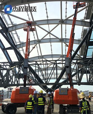 杰程高空车出租应用于港珠澳大桥建设工程